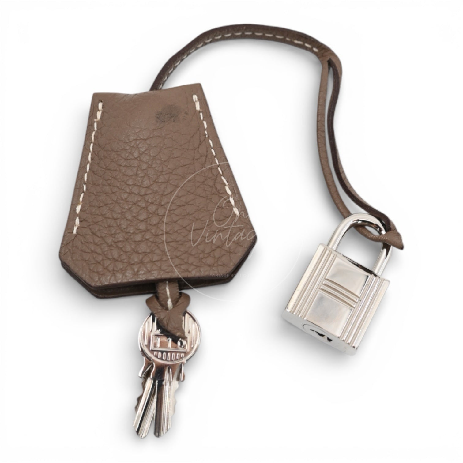 [Pre-owned] Hermes Shoulder Birkin Etoupe Square O PHW