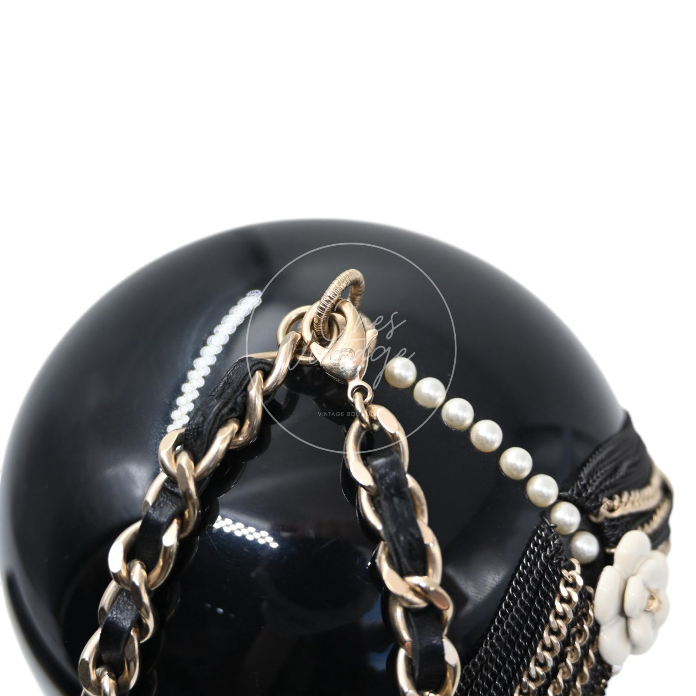 Chanel Paris-Bombay Métiers d'Art Matryoshka Doll Minaudière Black Resin GHW Black & Gold Series 16