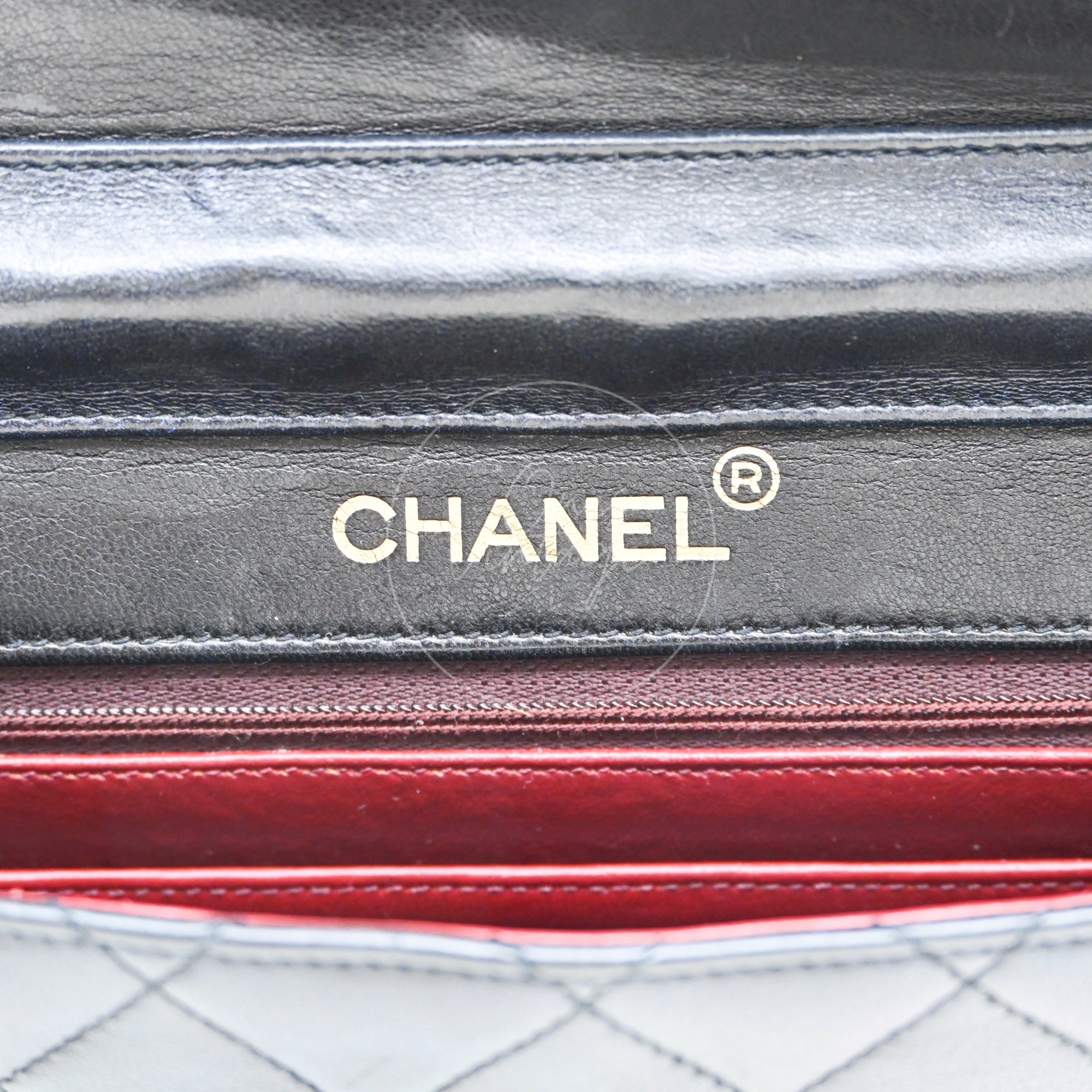 [Pre-owned] Chanel Black Quilted Aged Calfskin Double CC Turn-Lock  Mini Briefcase Bag