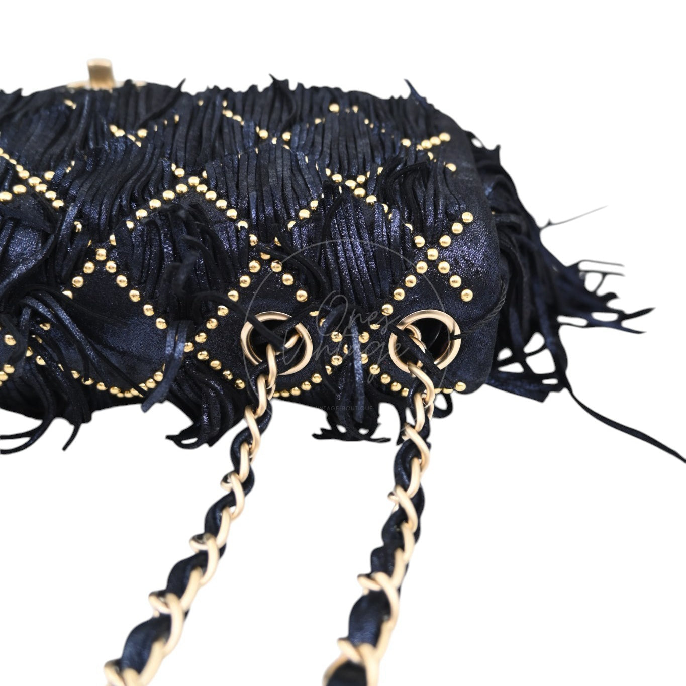 Chanel Paris Dallas Fringe Calfskin Flap Bag GHW Navy Series 19 deposit link