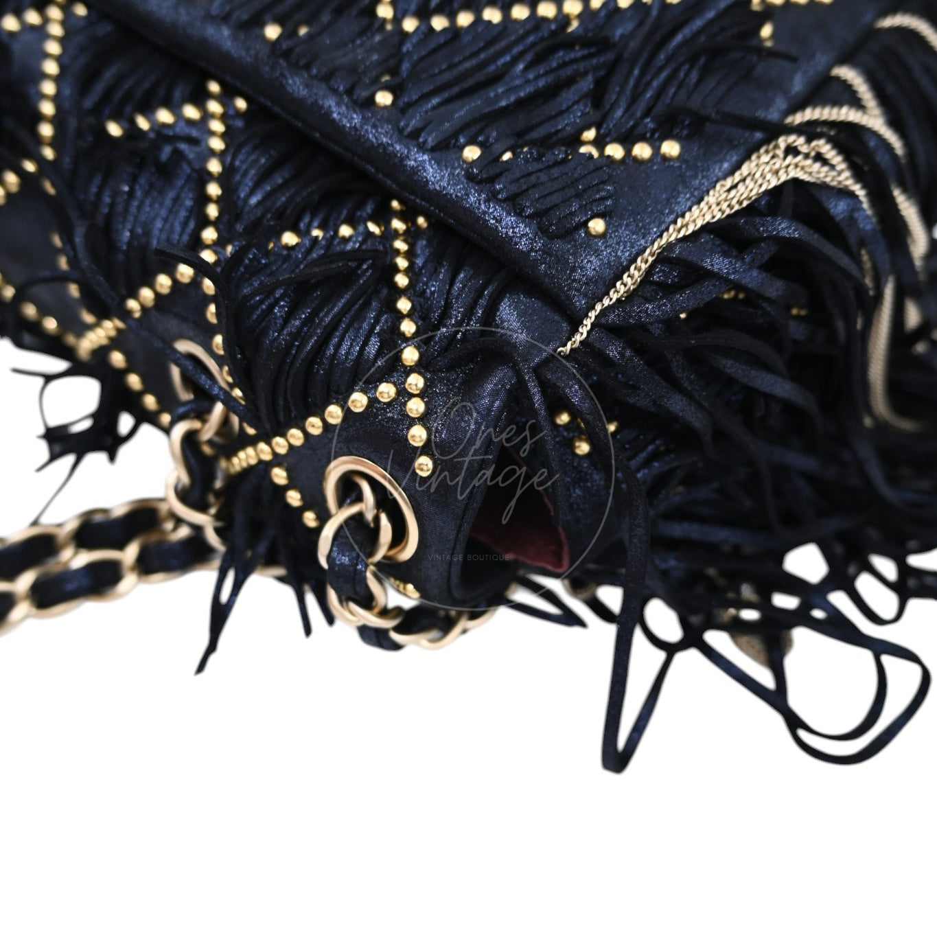 Chanel Paris Dallas Fringe Calfskin Flap Bag GHW Navy Series 19 deposit link