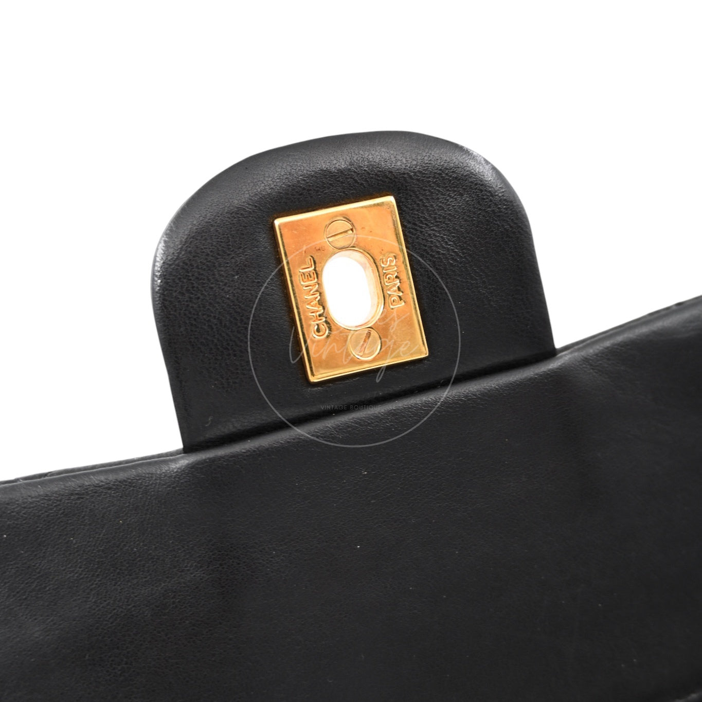 [Pre-owned] Chanel Classic Flap 23 Black Series 2 Lambskin Bag