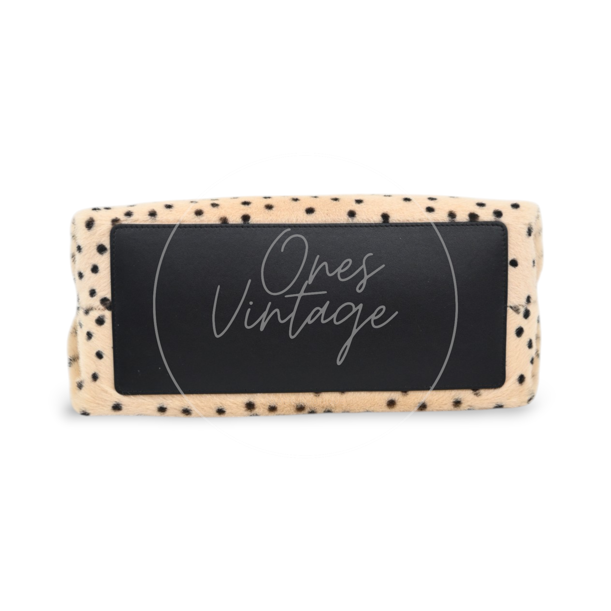 Chanel Pony Hair Cheetah Printed Lambskin Clutch GHW Beige Black Series T0