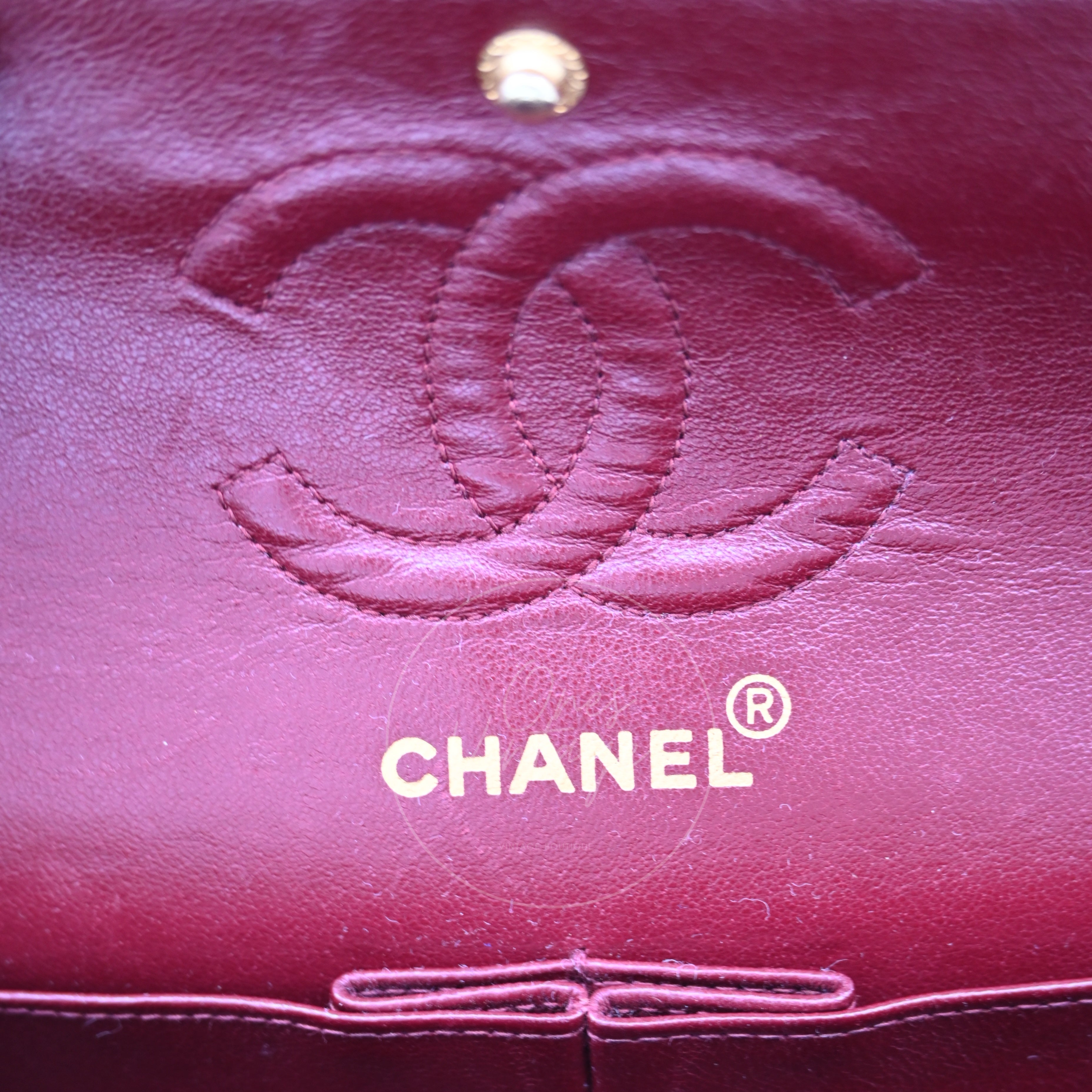 [Pre-owned] Chanel Classic Flap 23 Black Series 2 Lambskin Bag