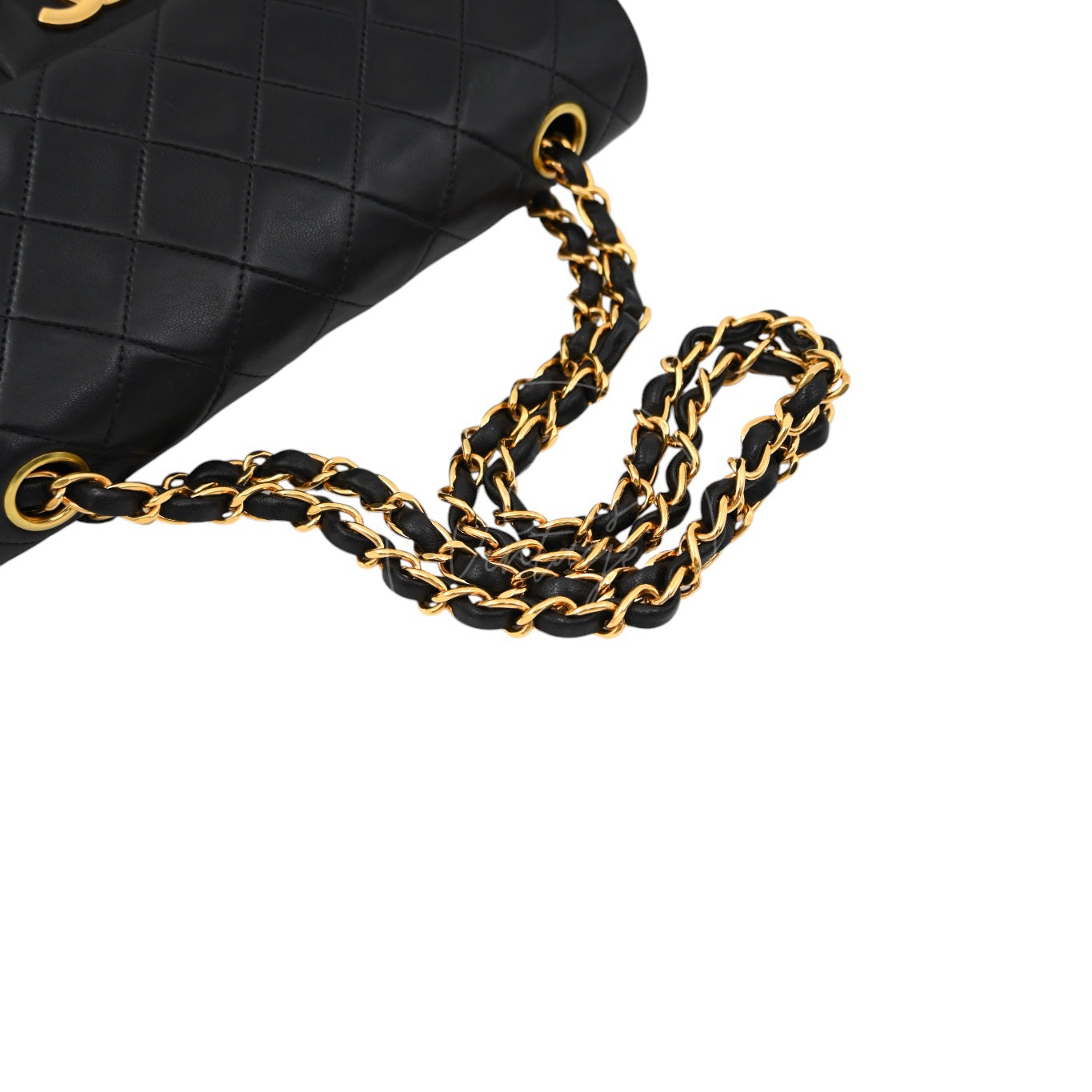 [Pre-owned] Chanel Classic Flap 23 Black Series 2 Lambskin Bag