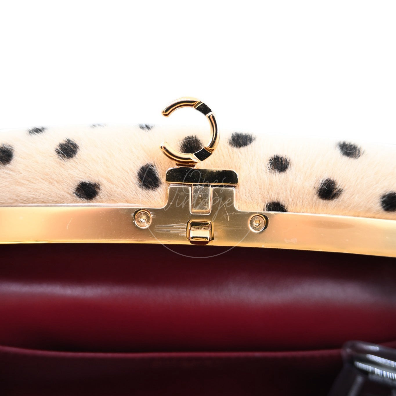 Chanel Pony Hair Cheetah Printed Lambskin Clutch GHW Beige Black Series T0