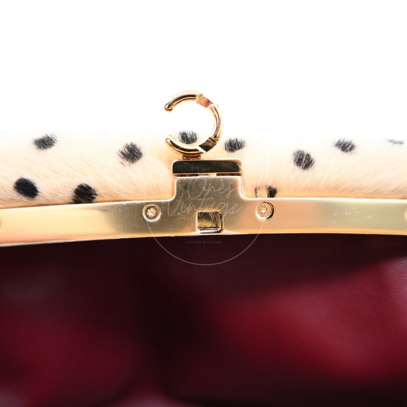 Chanel Pony Hair Cheetah Printed Lambskin Clutch GHW Beige Black Series T0