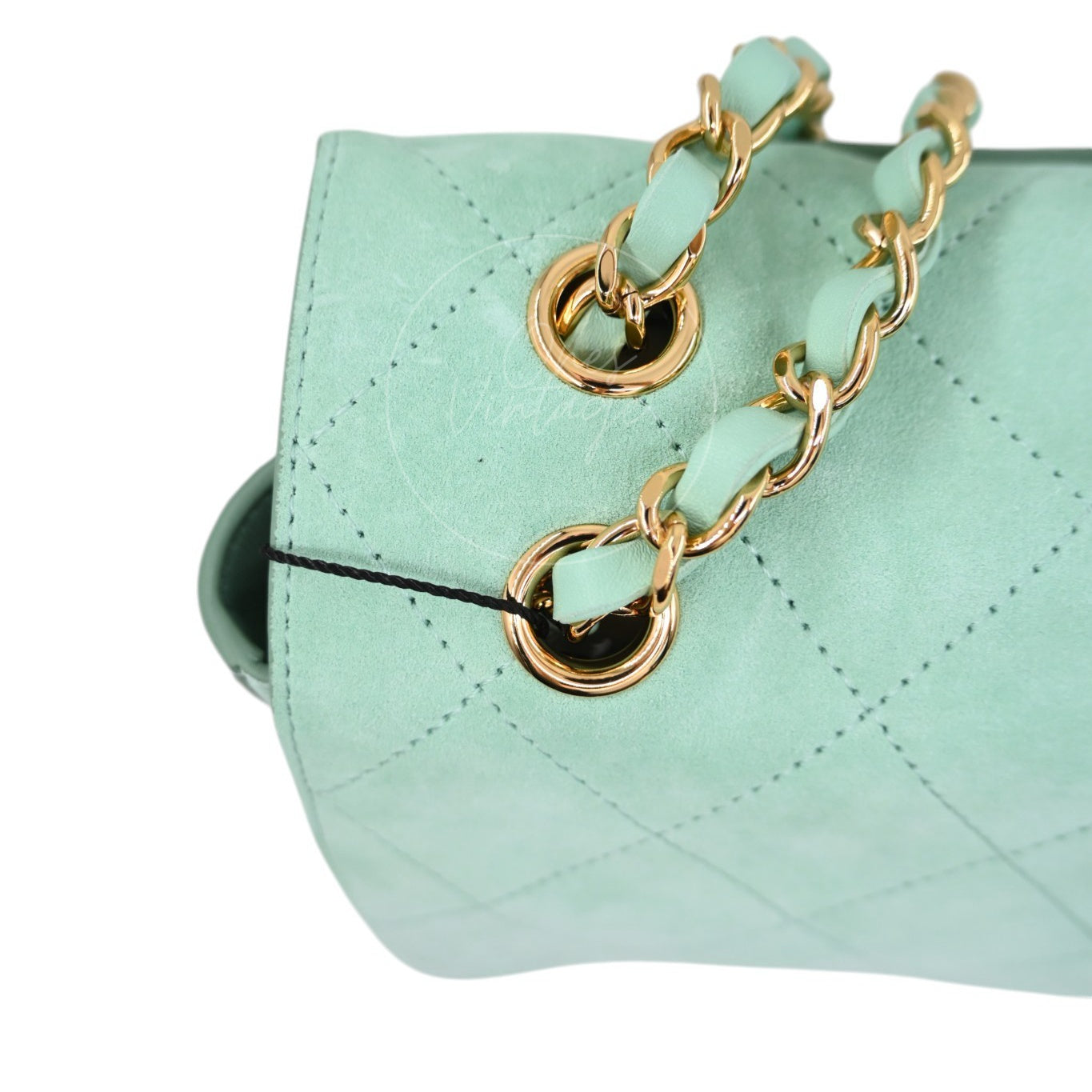 Chanel Green Suede Maxi 32cm GHW Sereis UE