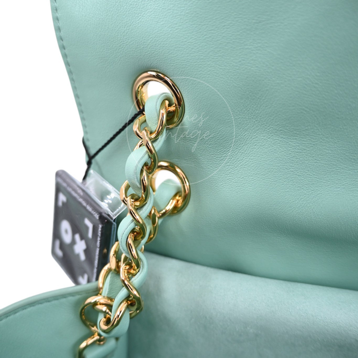Chanel Green Suede Maxi 32cm GHW Sereis UE