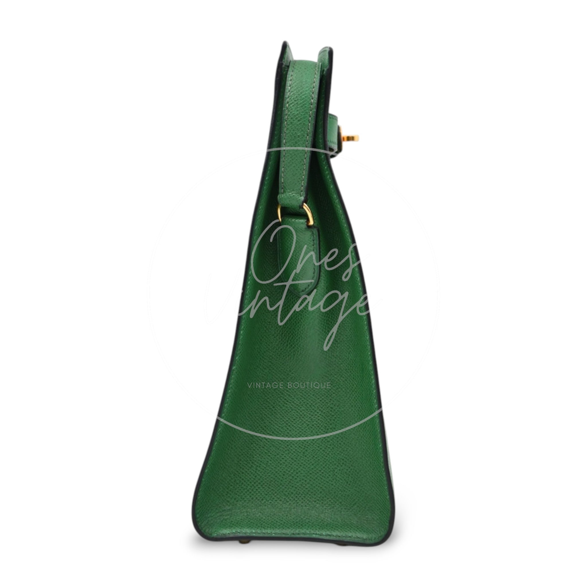 [Pre-owned] Hermes Kelly Sport Medium Green Bag