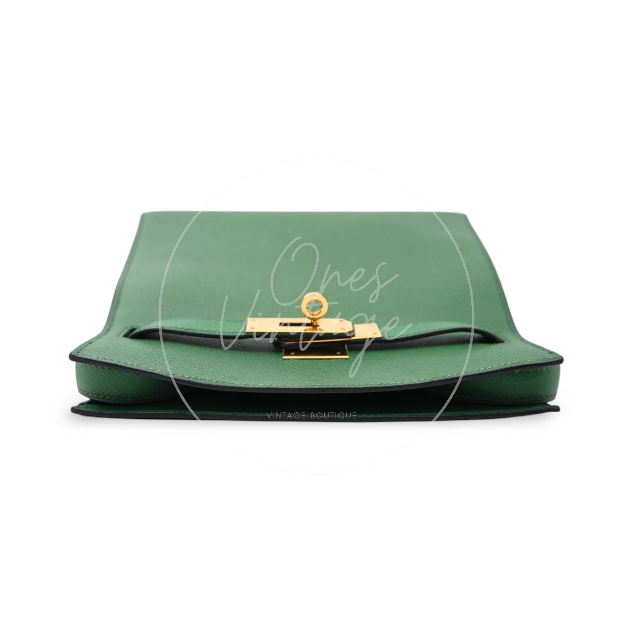 [Pre-owned] Hermes Kelly Sport Medium Green Bag