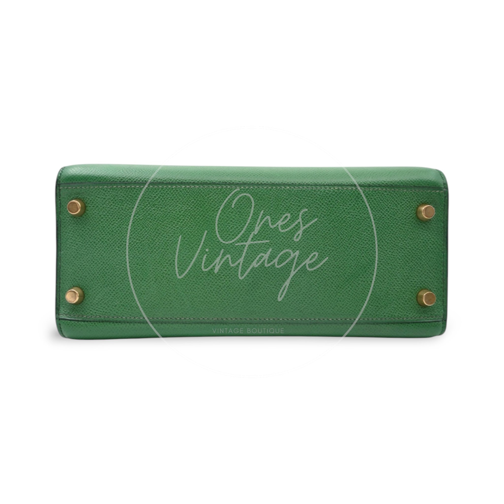 [Pre-owned] Hermes Kelly Sport Medium Green Bag