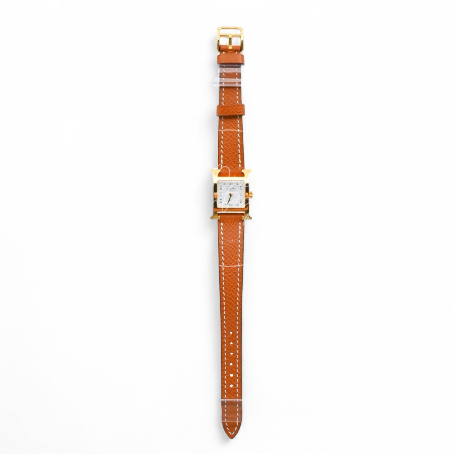 [Unuesd] Hermes Heure H Watch Small Model 25mm Quartz SS White Dial