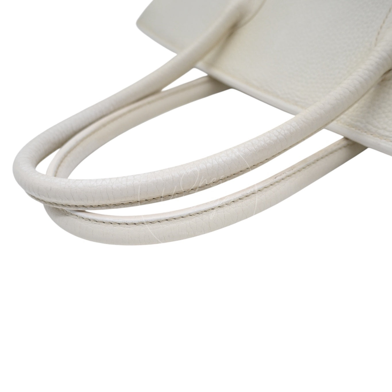 [Pre-owned] Hermes Birkin Shoulder White PHW Square I