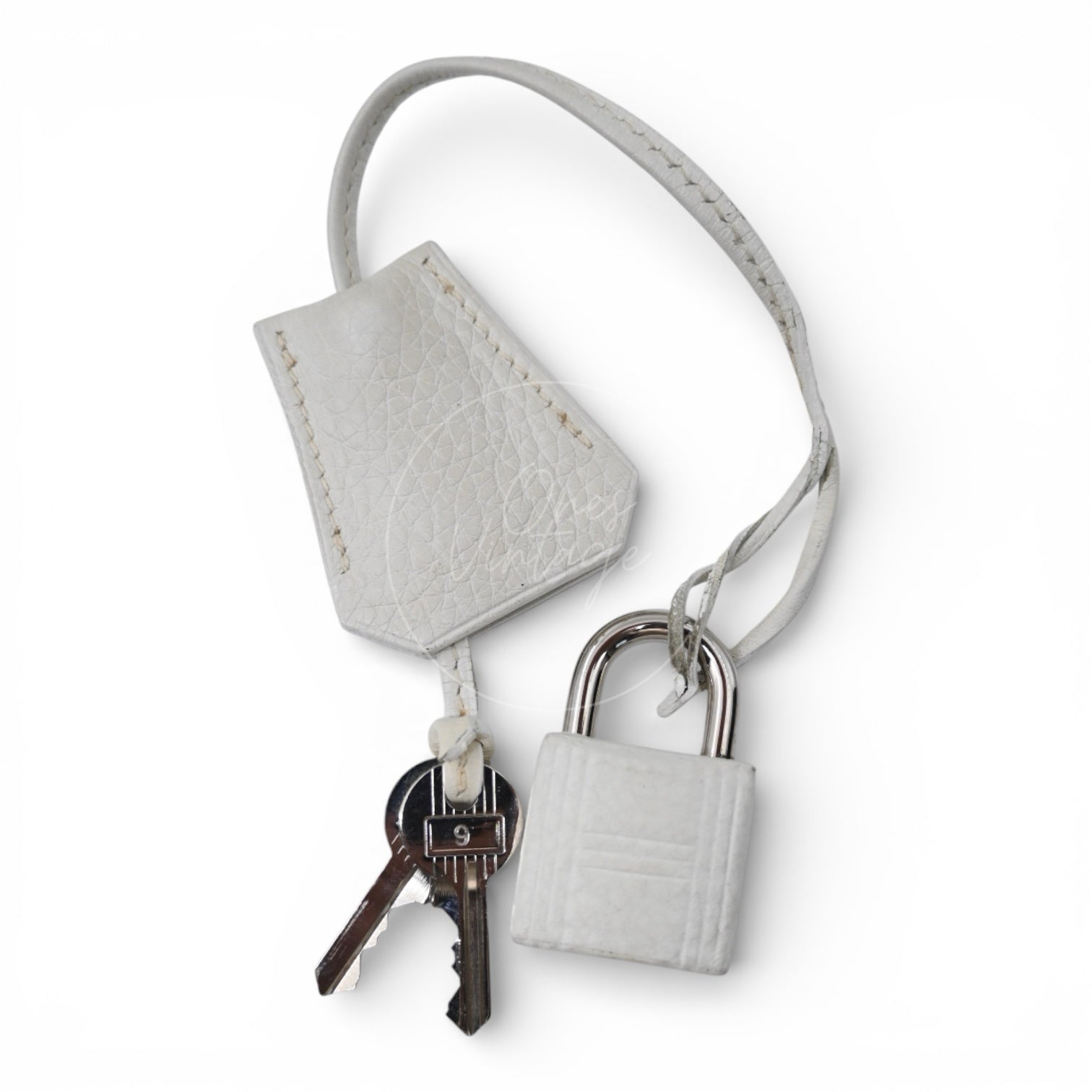 [Pre-owned] Hermes Birkin Shoulder White PHW Square I