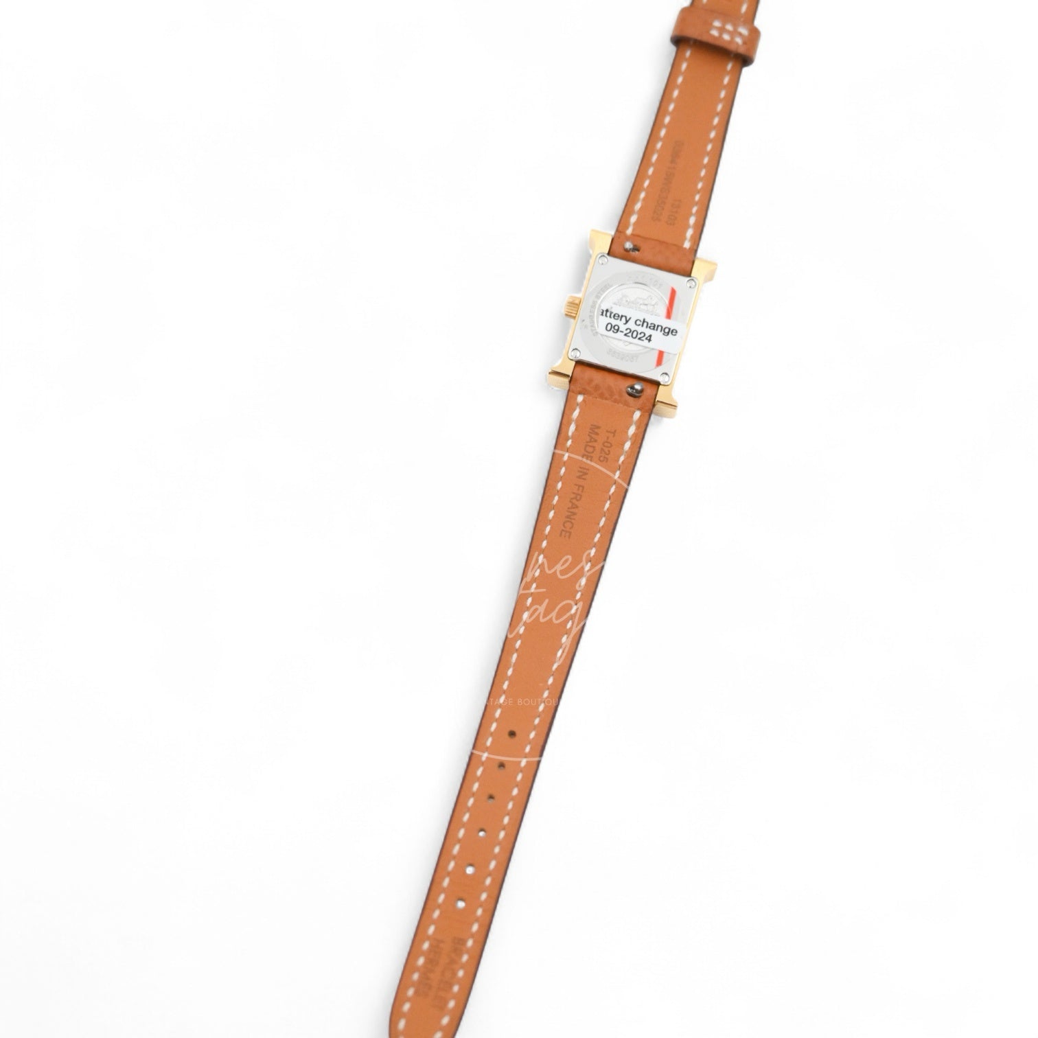 [Unuesd] Hermes Heure H Watch Small Model 25mm Quartz SS White Dial