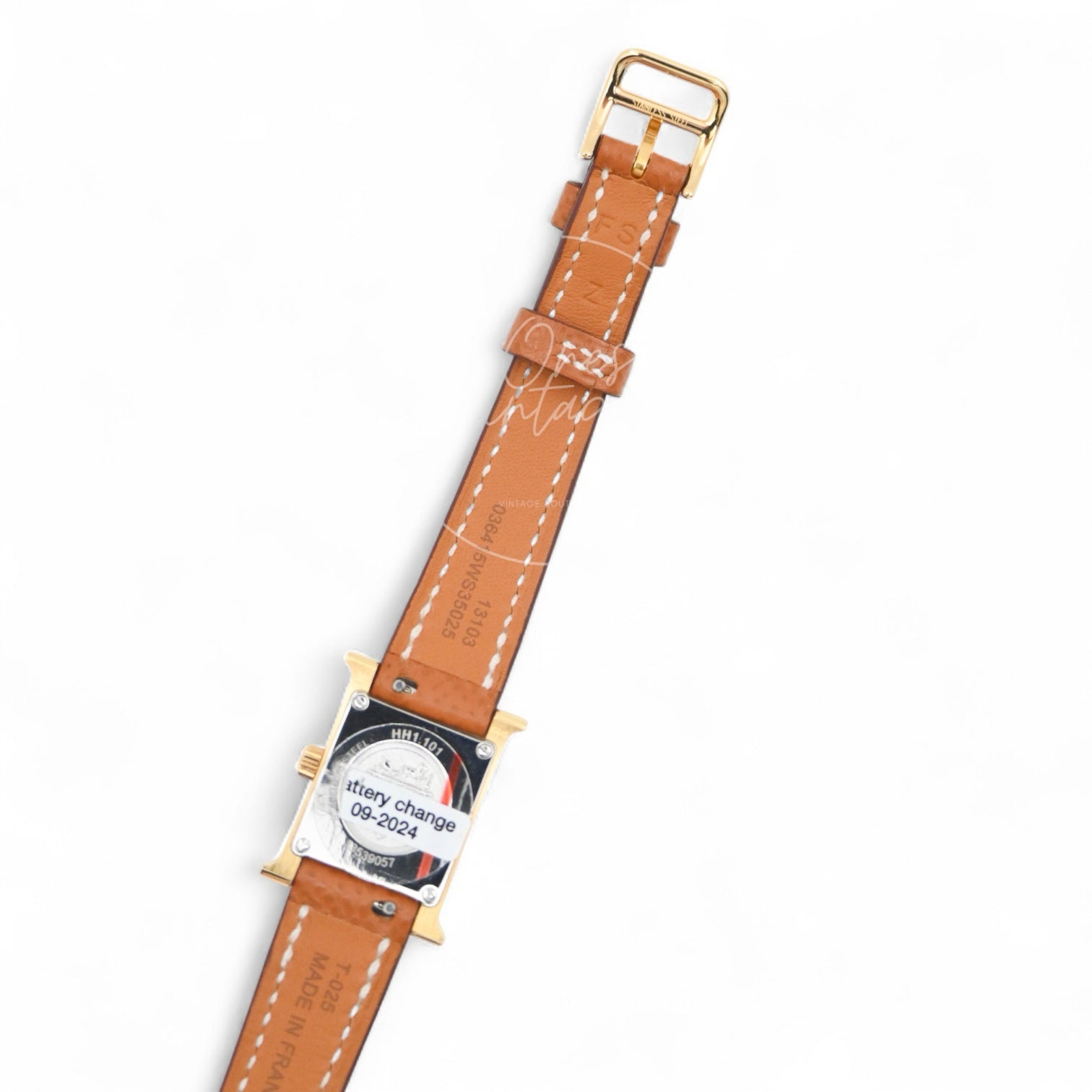 [Unuesd] Hermes Heure H Watch Small Model 25mm Quartz SS White Dial