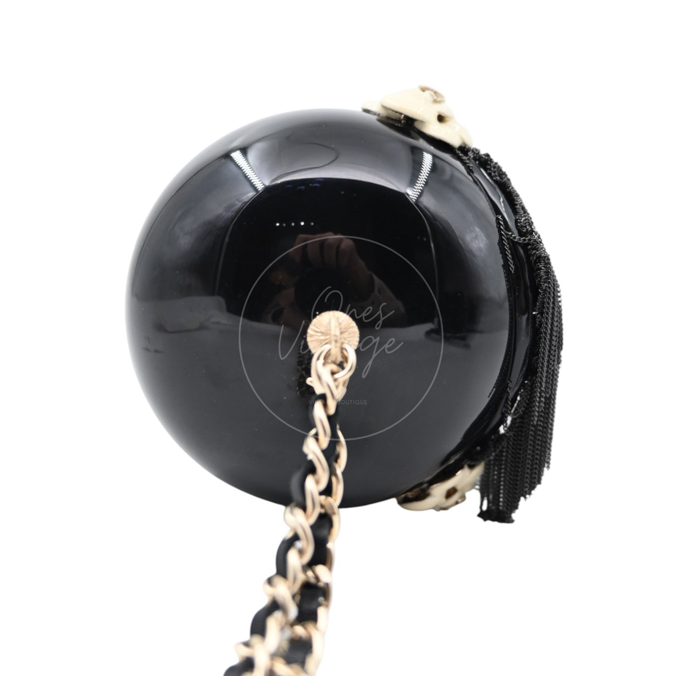 [Pre-owned] Chanel Black Resin Paris-Shanghai Doll Evening Bag