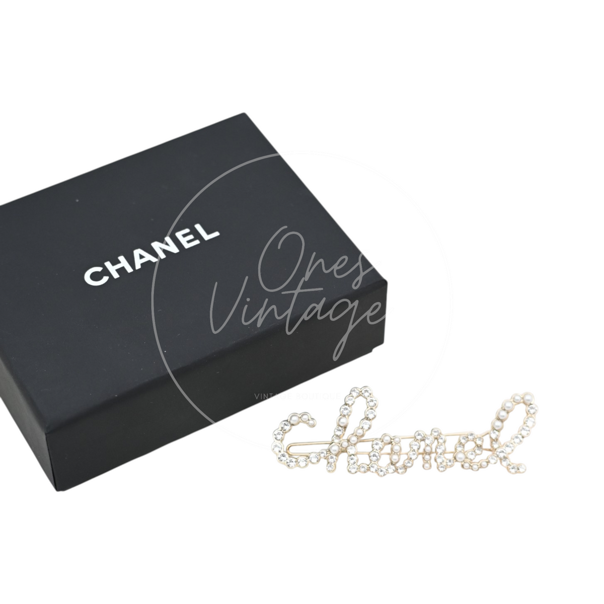 [Pre-owned] Chanel CC Bow Hair Clip
