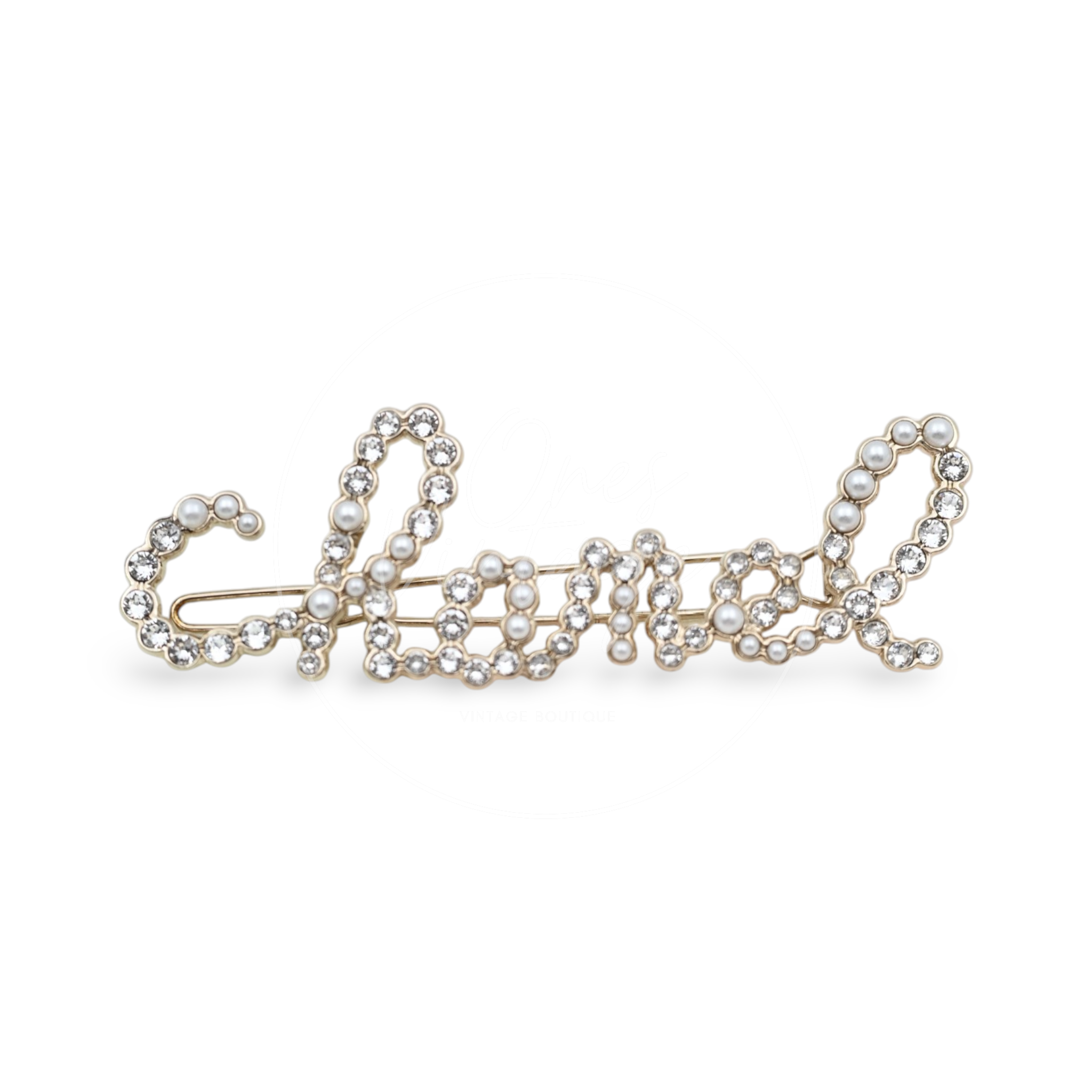 [Pre-owned] Chanel CC Bow Hair Clip