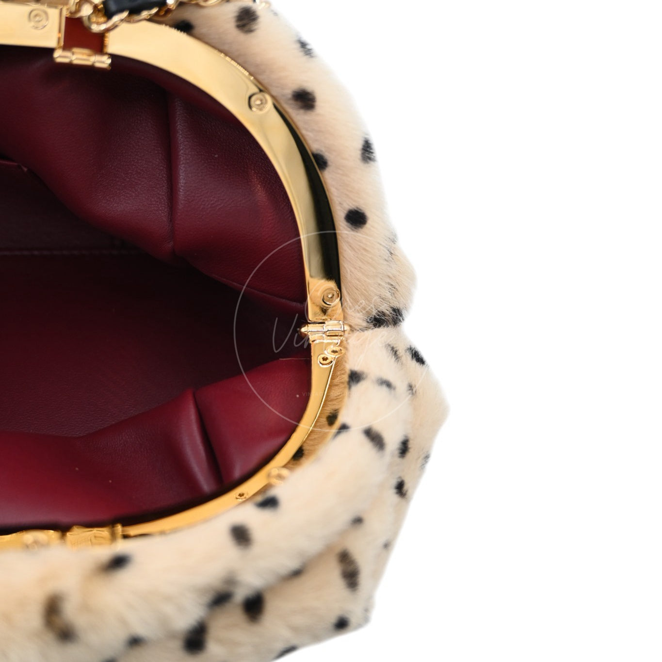 Chanel Pony Hair Cheetah Printed Lambskin Clutch GHW Beige Black Series ET
