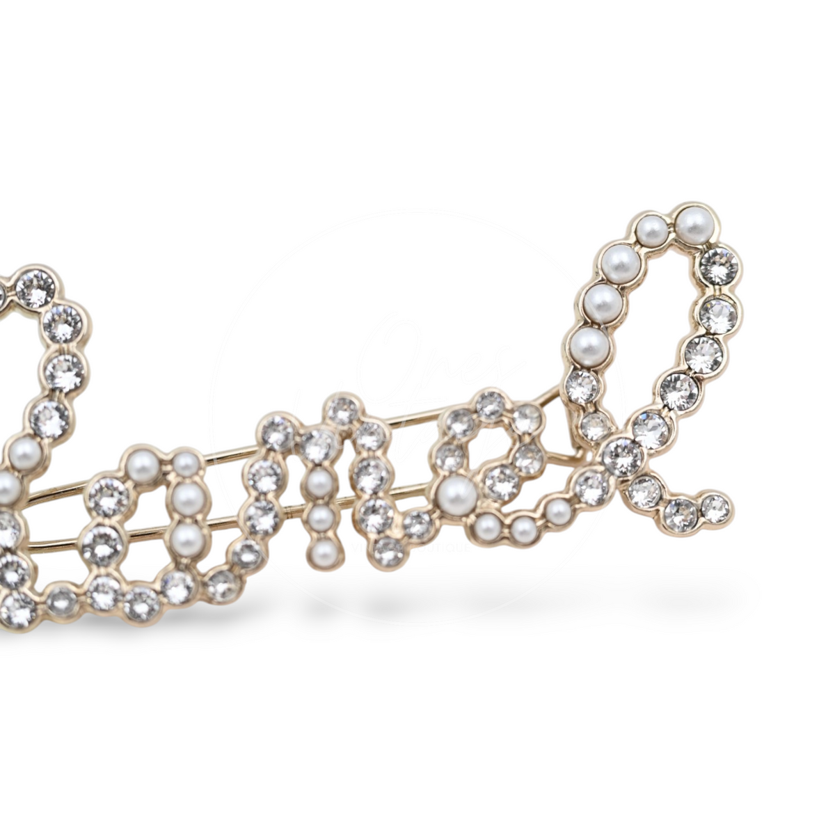 [Pre-owned] Chanel CC Bow Hair Clip