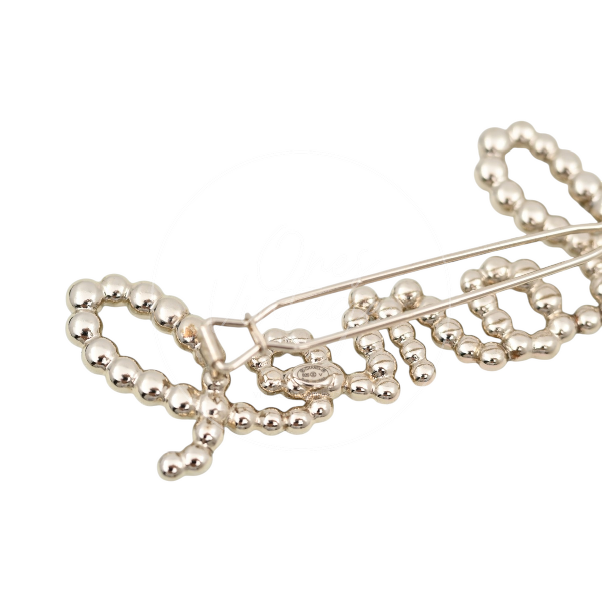 [Pre-owned] Chanel CC Bow Hair Clip