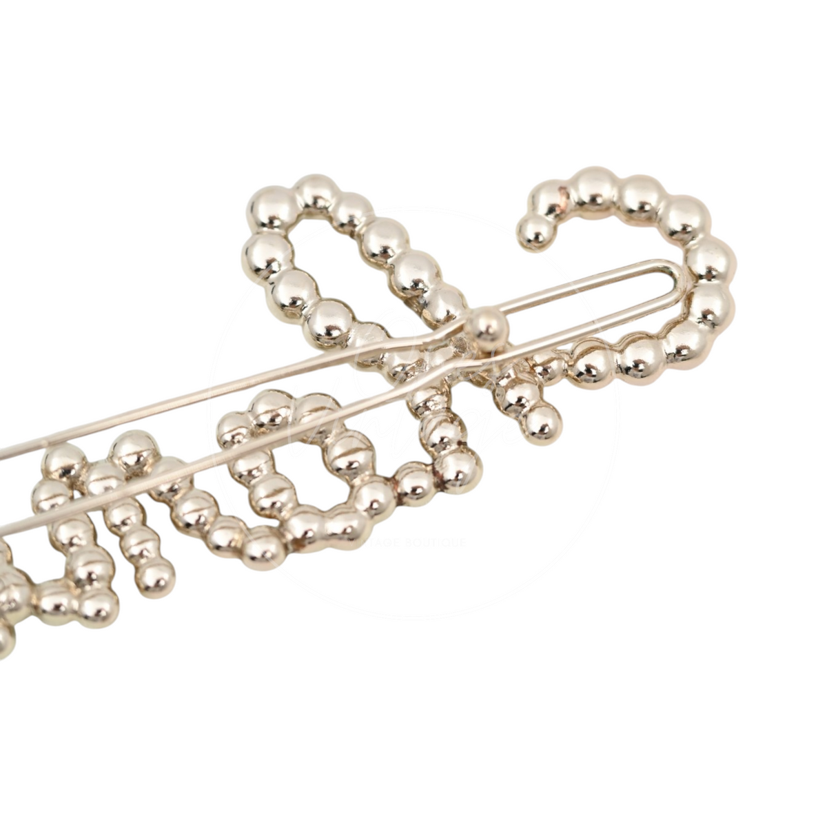 [Pre-owned] Chanel CC Bow Hair Clip
