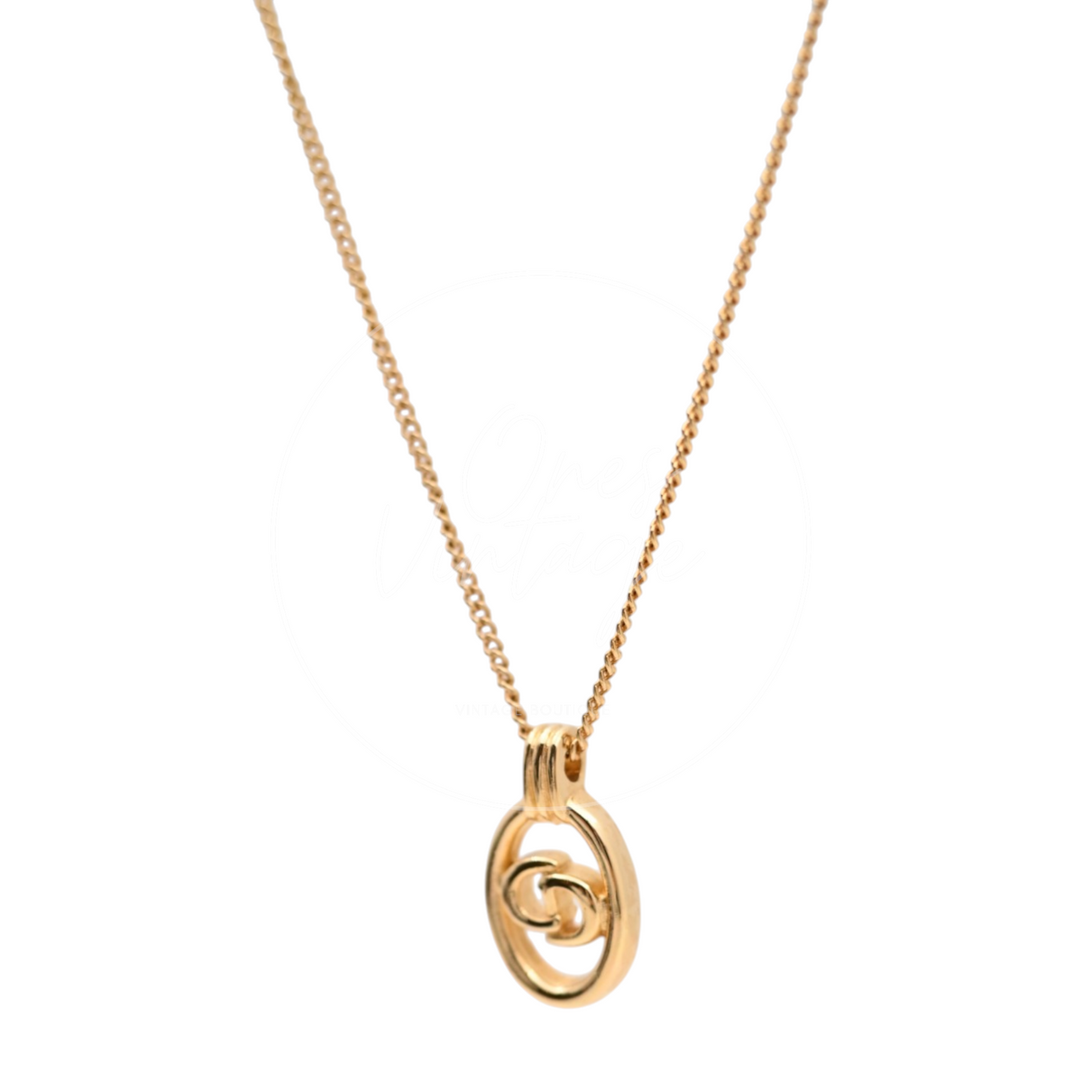 Christian Dior CD Pendant Necklace