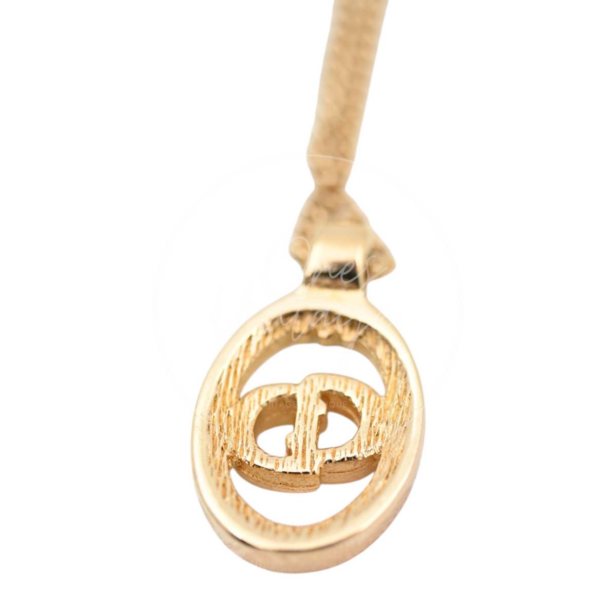 Christian Dior CD Pendant Necklace