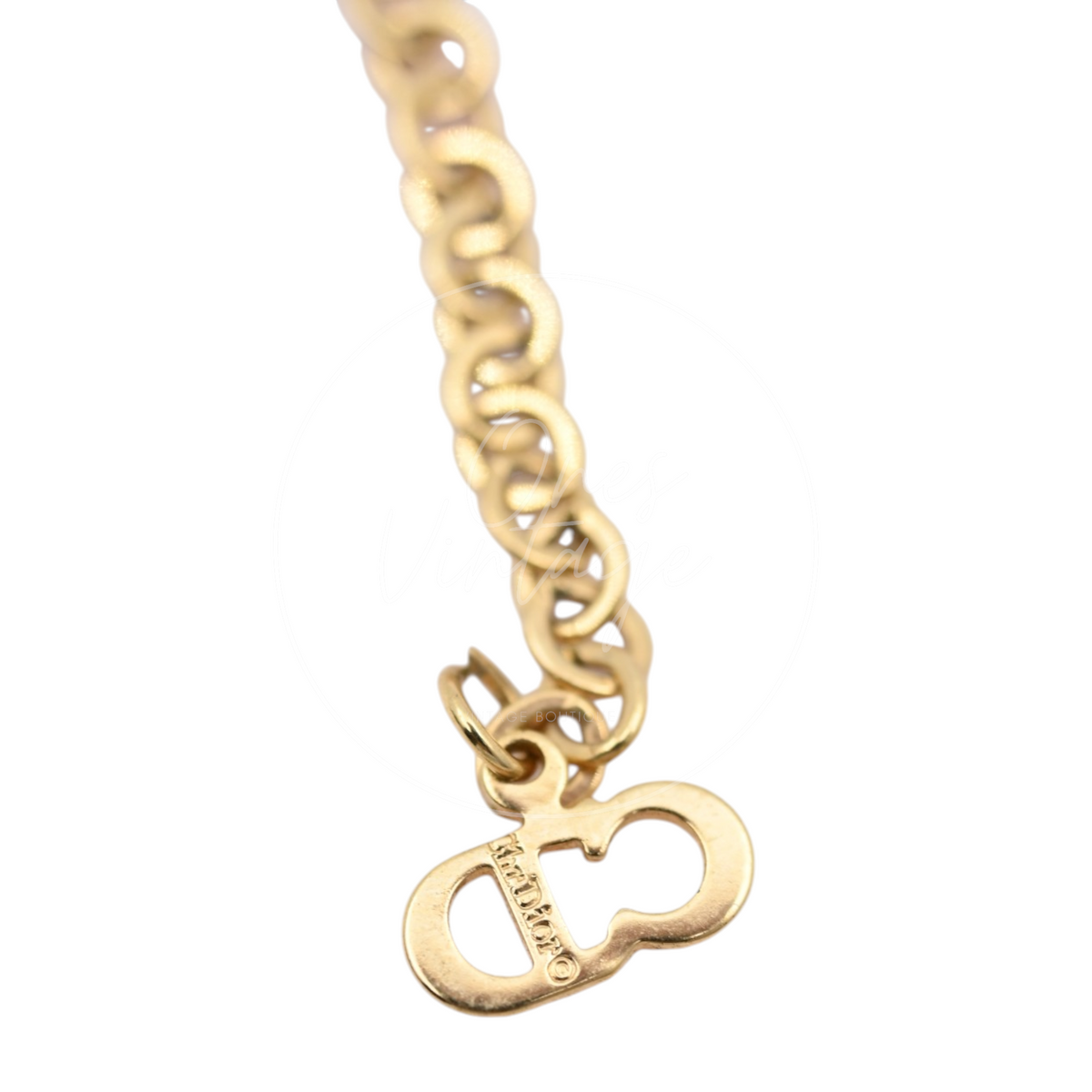 Christian Dior CD Pendant Necklace