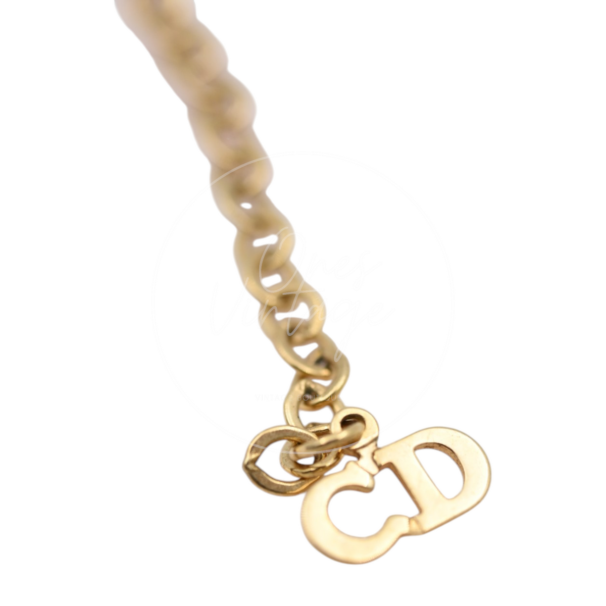 Christian Dior CD Pendant Necklace
