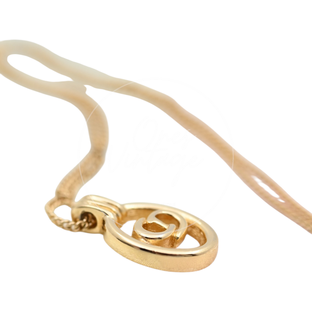 Christian Dior CD Pendant Necklace