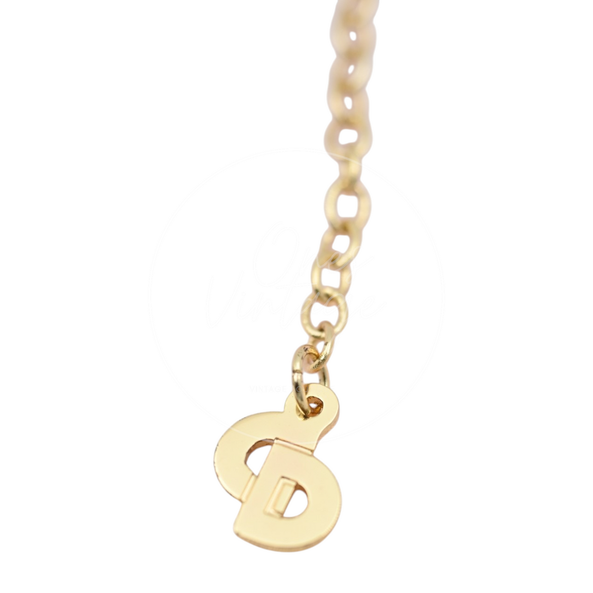 Christian Dior CD Pendant Necklace