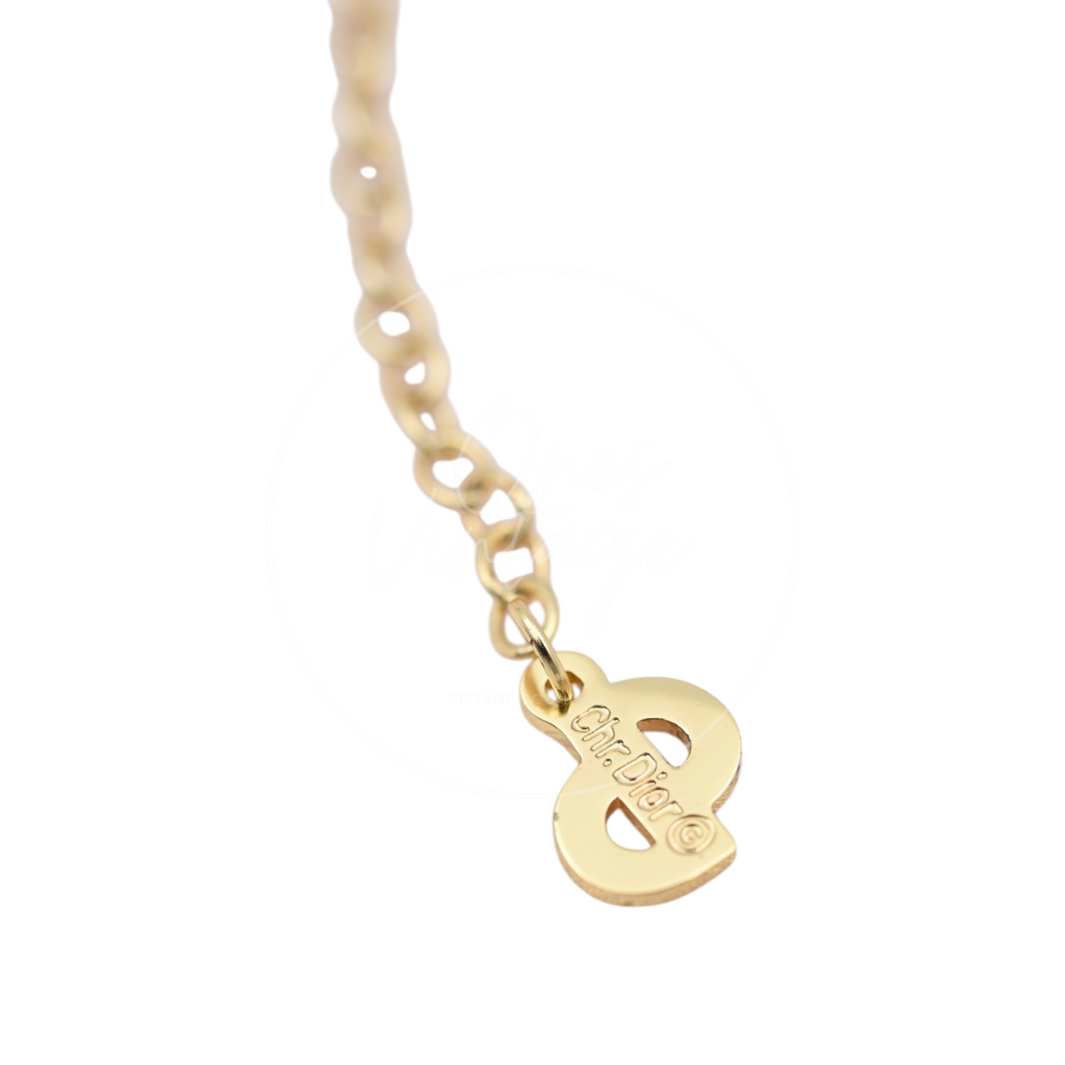 Christian Dior CD Pendant Necklace