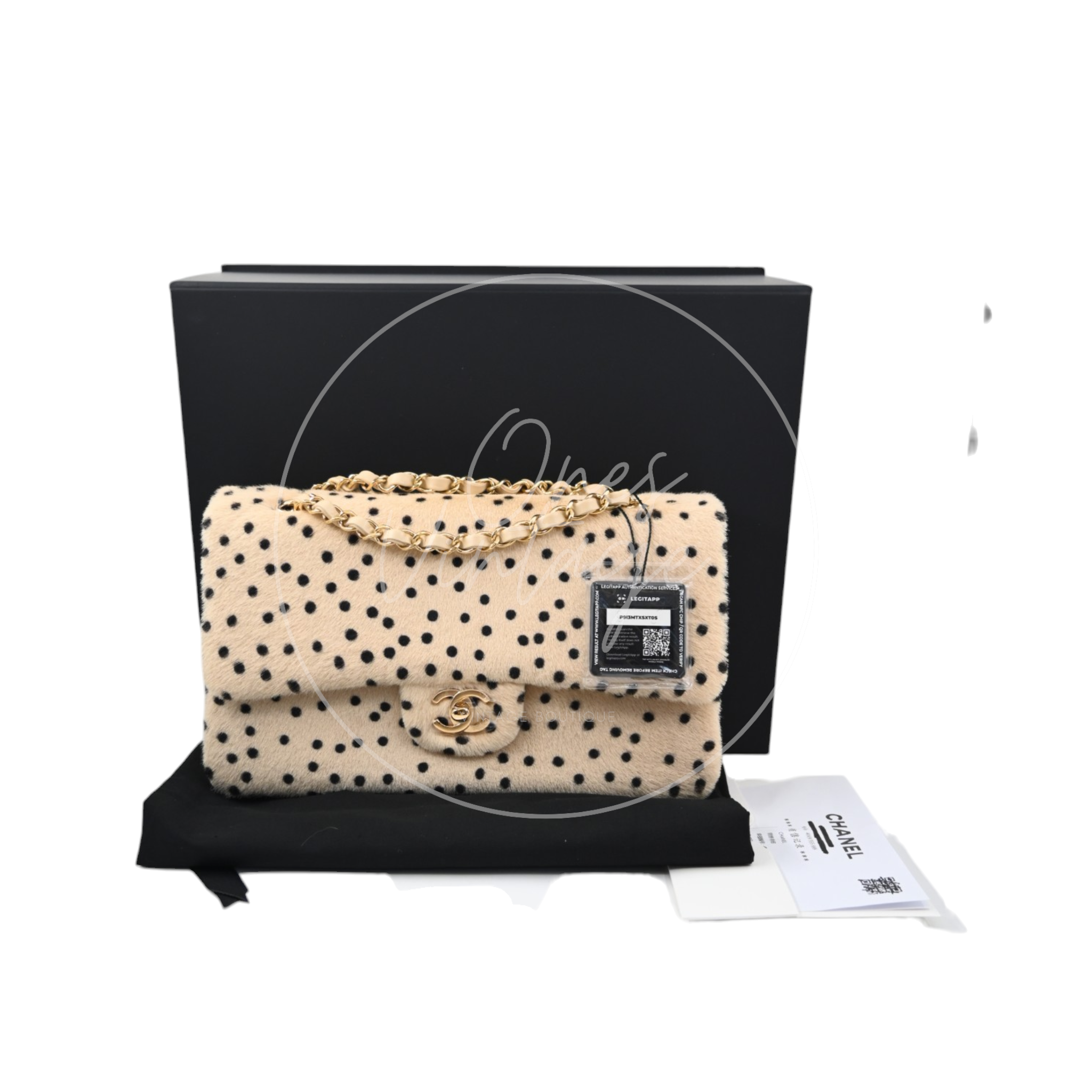 Chanel Classic Flap Bag 25 Cheetah Printed Pony Hair GHW Brown Series UP