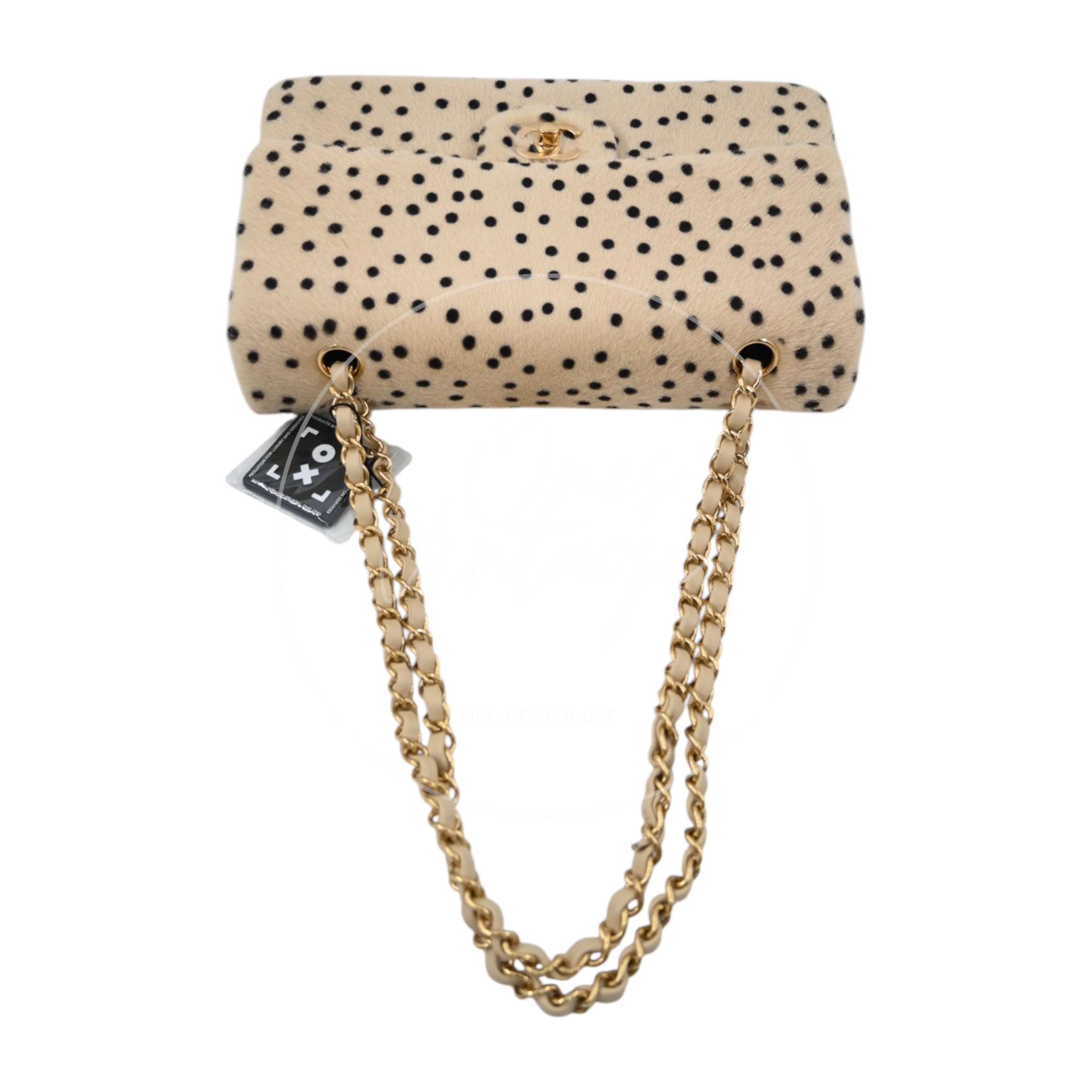 Chanel Classic Flap Bag 25 Cheetah Printed Pony Hair GHW Brown Series UP