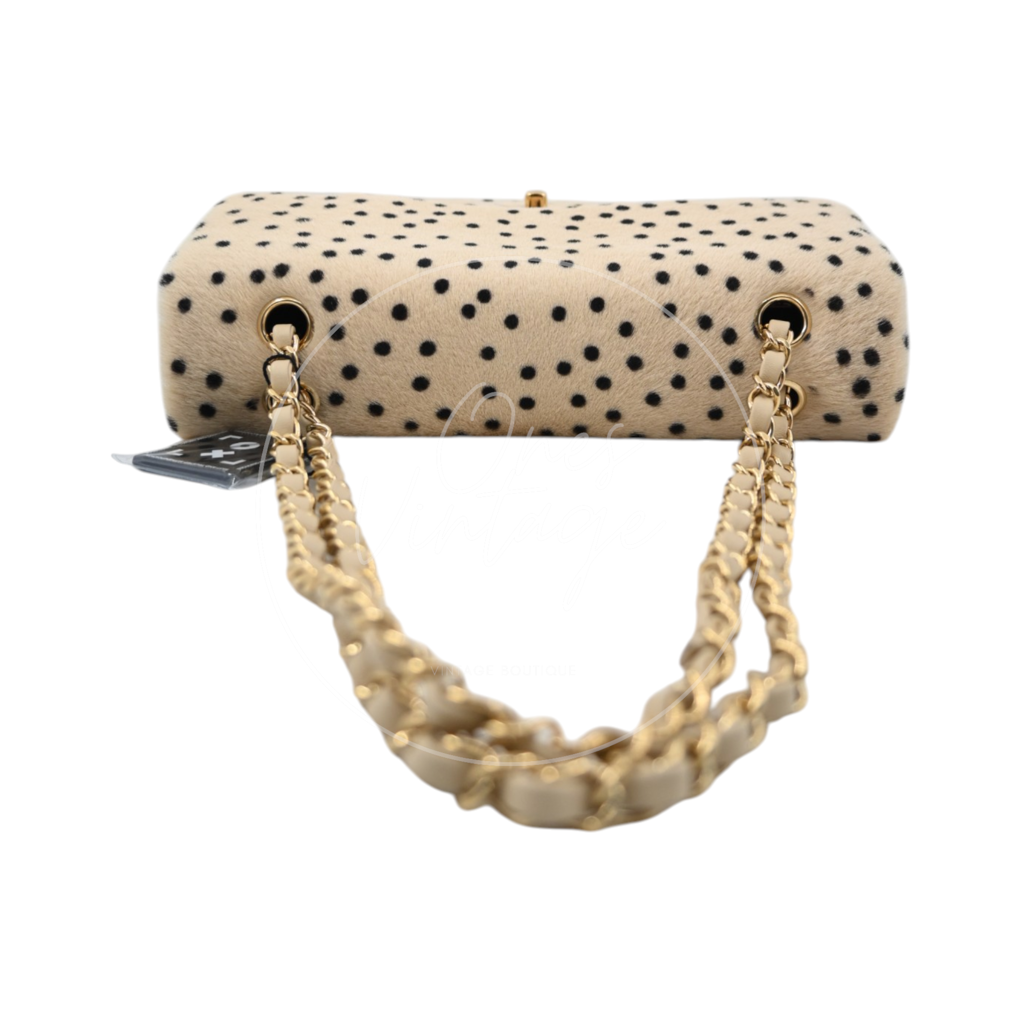 Chanel Classic Flap Bag 25 Cheetah Printed Pony Hair GHW Brown Series UP