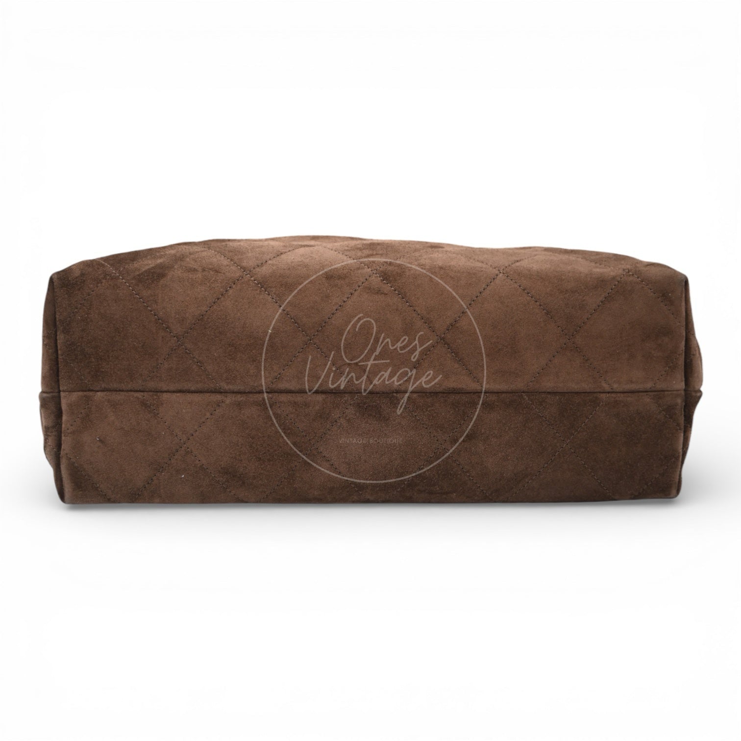 [Unused] Chanel Cruise 25/26 Maxi Suede Calfskin Lambskin Dark Brown Hobo Bag