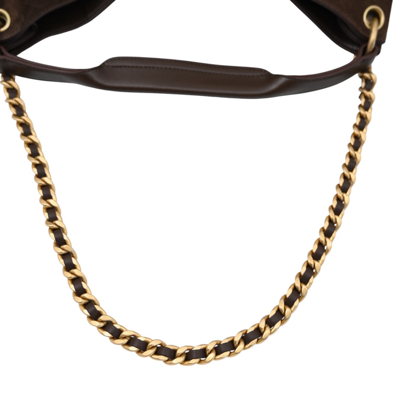 [Unused] Chanel Cruise 25/26 Maxi Suede Calfskin Lambskin Dark Brown Hobo Bag