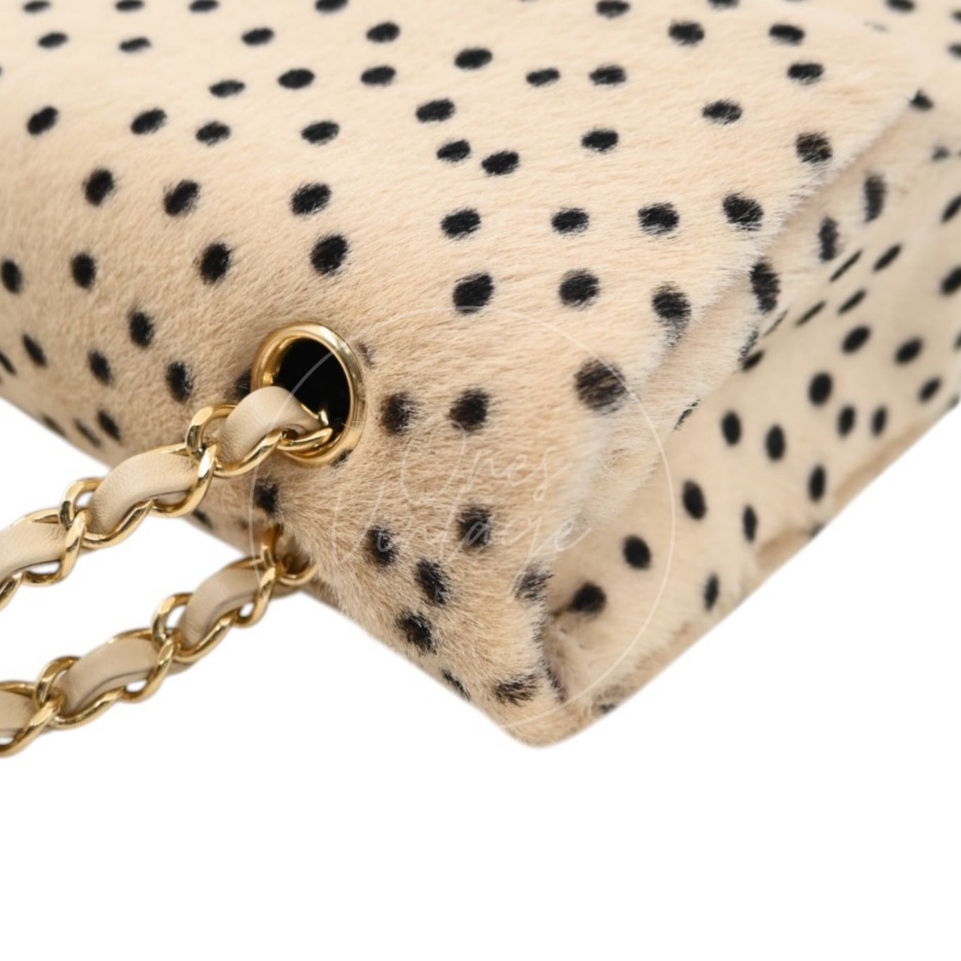 Chanel Classic Flap Bag 25 Cheetah Printed Pony Hair GHW Brown Series UP