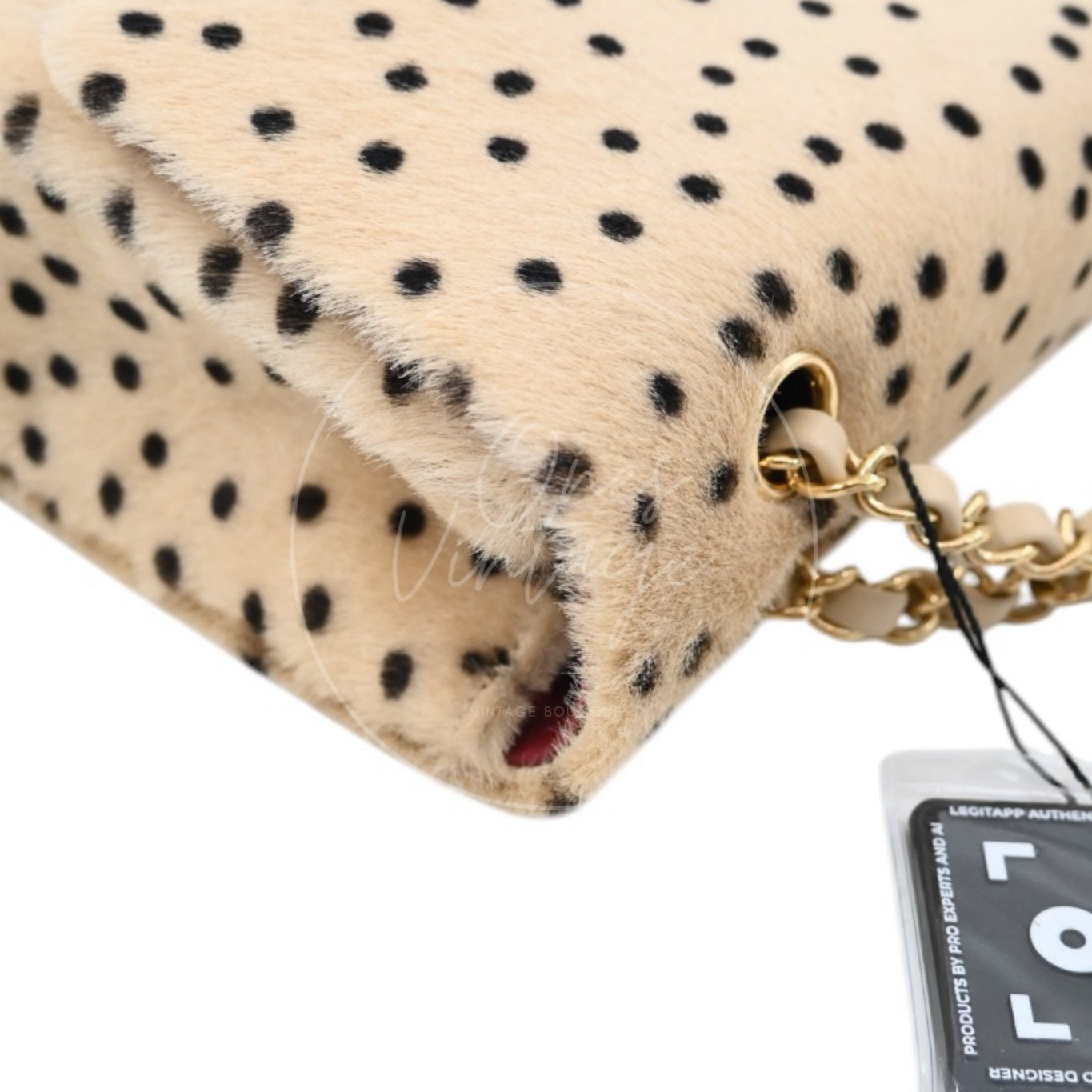 Chanel Classic Flap Bag 25 Cheetah Printed Pony Hair GHW Brown Series UP