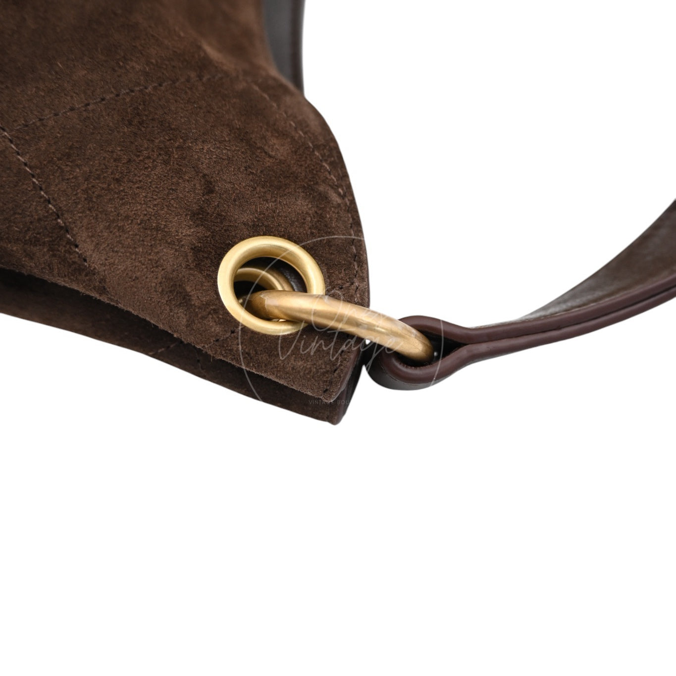 [Unused] Chanel Cruise 25/26 Maxi Suede Calfskin Lambskin Dark Brown Hobo Bag