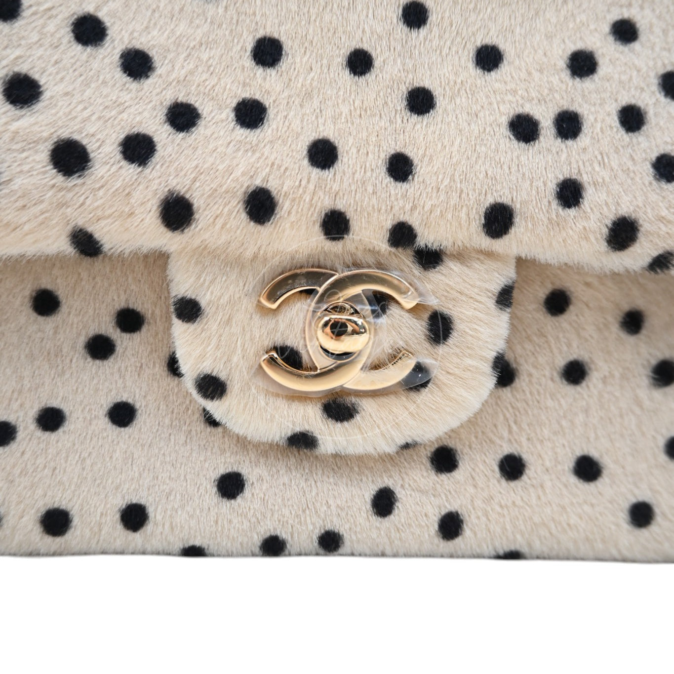Chanel Classic Flap Bag 25 Cheetah Printed Pony Hair GHW Brown Series UP