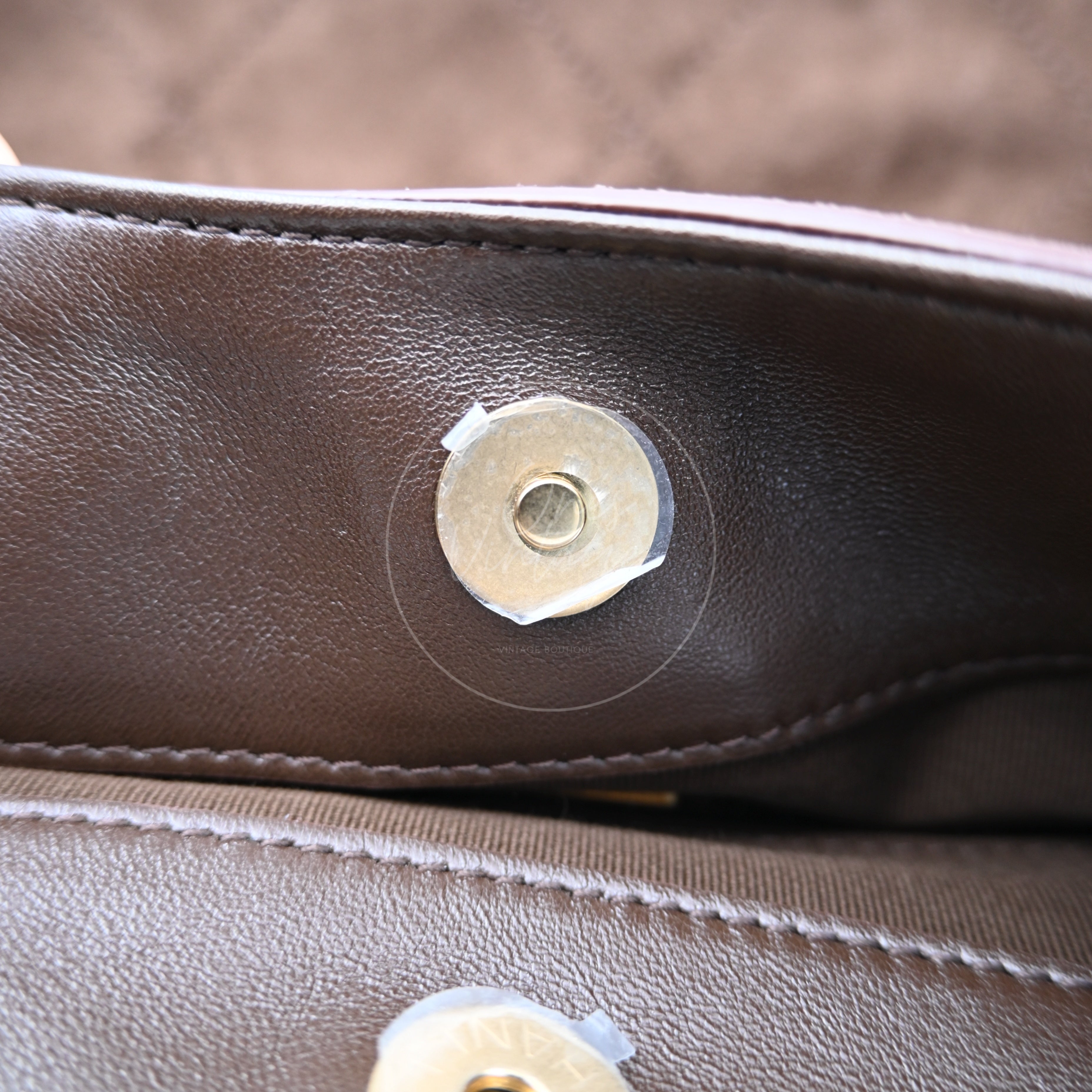 [Unused] Chanel Cruise 25/26 Maxi Suede Calfskin Lambskin Dark Brown Hobo Bag