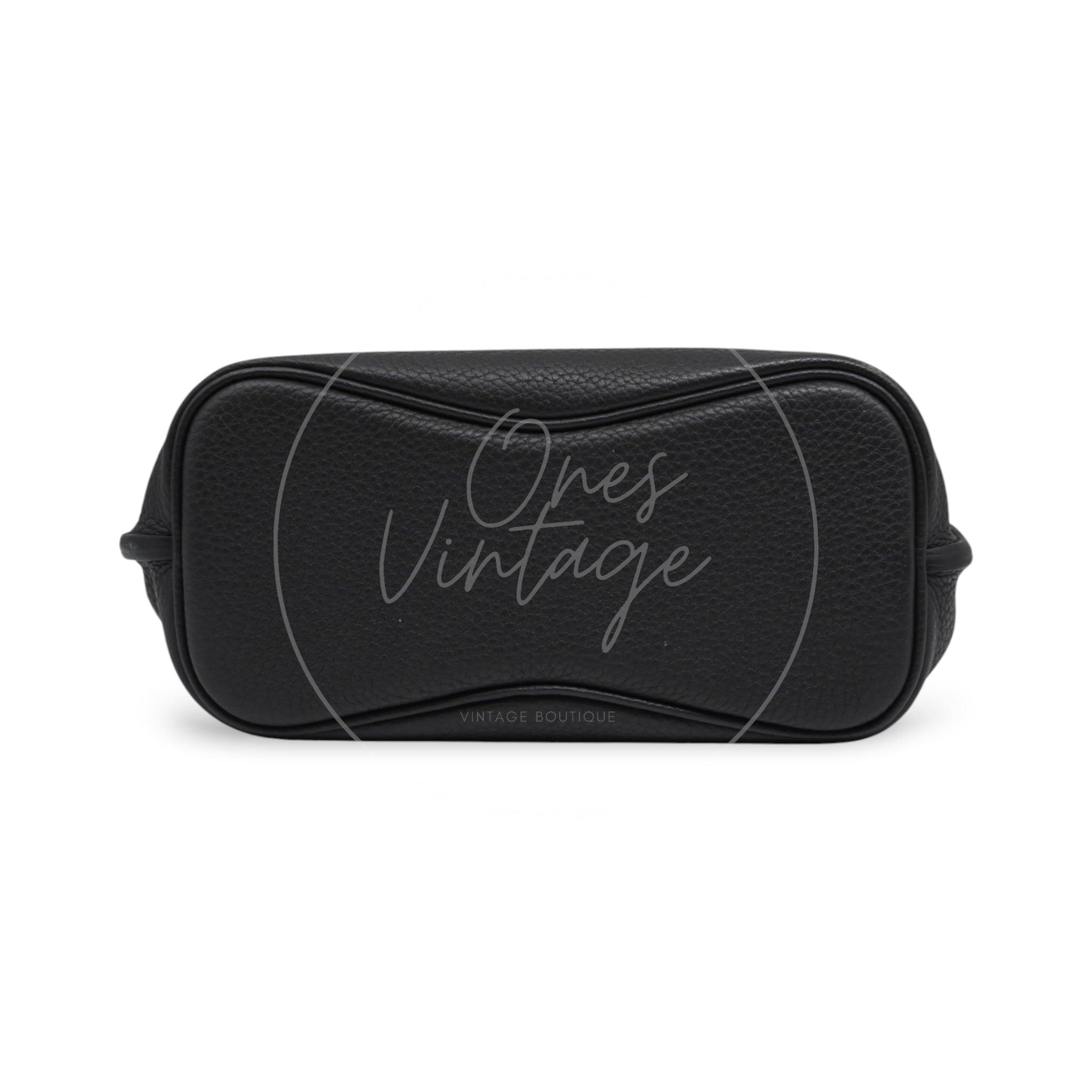 [Pre-owned] Hermes So Kelly 22 Black x Ebene