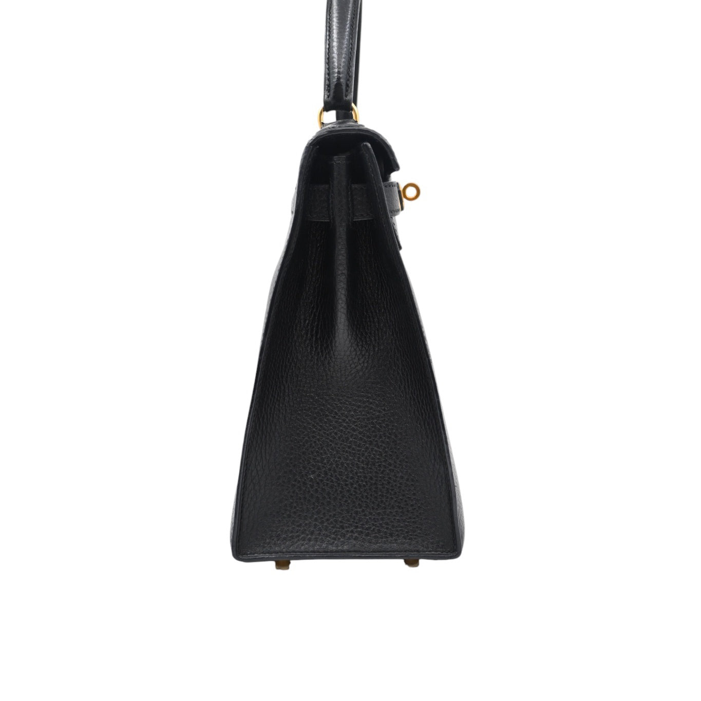 [Pre-owned Hermes Kelly 28 K28 Black Ardennes Stamp Square C handbag