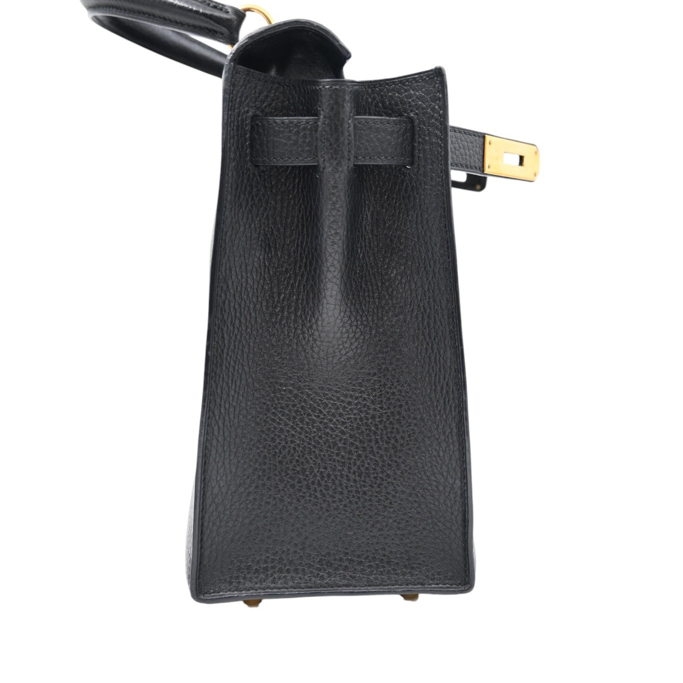 [Pre-owned Hermes Kelly 28 K28 Black Ardennes Stamp Square C handbag