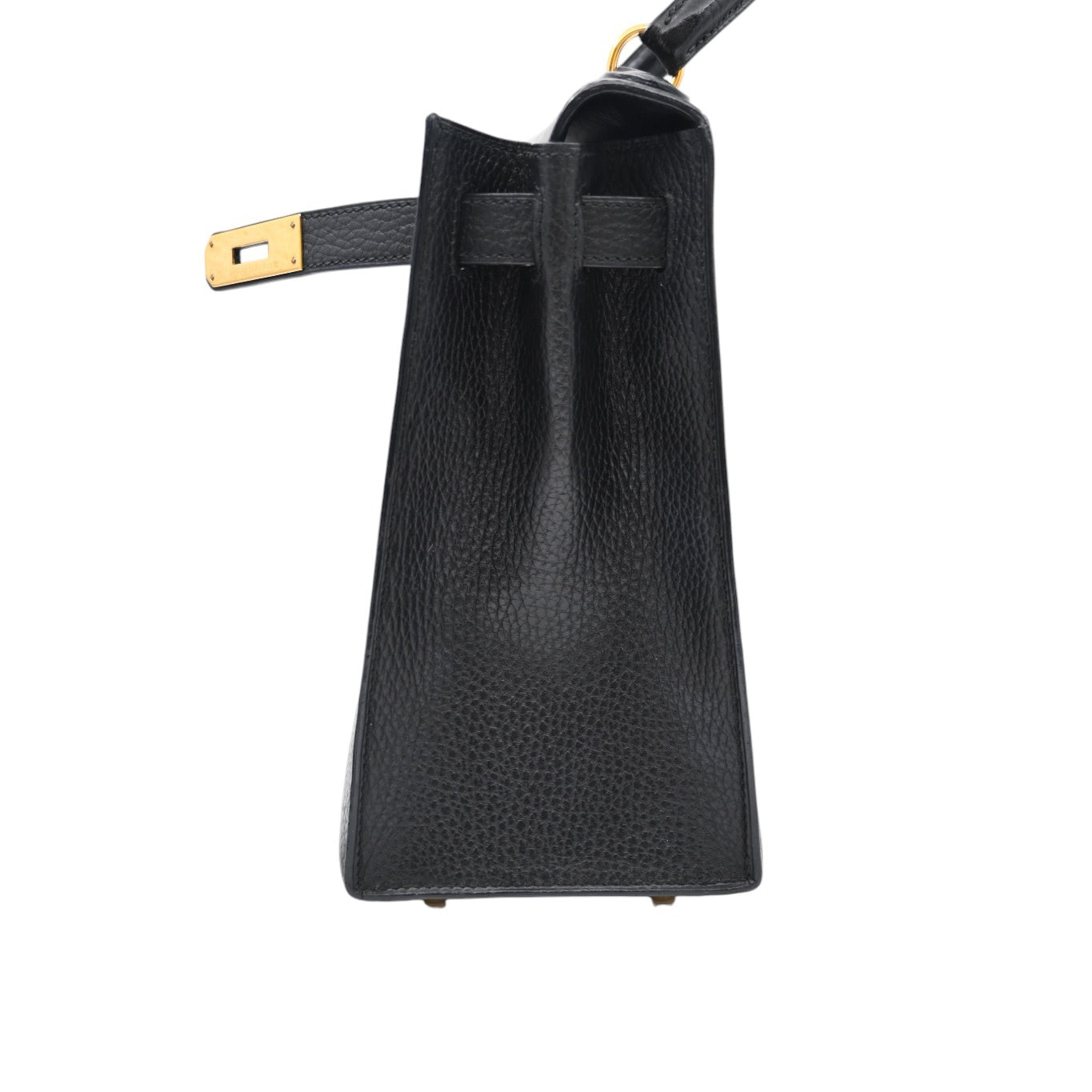 [Pre-owned Hermes Kelly 28 K28 Black Ardennes Stamp Square C handbag