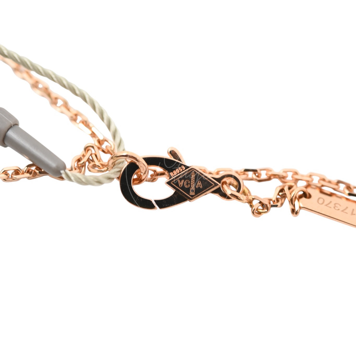 [Unused] Van Cleef & Arpels Vintage Alhambra Pendant Rose Gold Pink Mother of Pearl Diamond